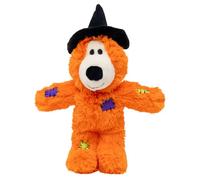 Oso Halloween Wild Knots Bruja de peluche para perro - KONG - Tamaño: S/M | Color: Naranja