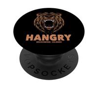 Oso Hambriento, Breckenridge, Montañas de Colorado, Hambriento, Divertido PopSockets PopGrip Adhesivo