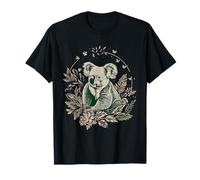 Oso Koala Retrato Obra De Arte Vida Silvestre Arte Animal Tropical Camiseta