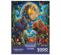 Oso marrón1000 Pieza PuzzlesAnimales Oso marrón Rompecabezas Inteligentes Juguetes Desafiantes para Adultos Adultos Y Niños +14 Años Decoración Hogar38x26cm/1000pcs