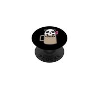 Oso Panda Café PopSockets PopGrip Adhesivo