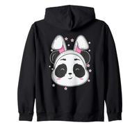 Oso Panda con Orejas de Conejo Sudadera con Capucha