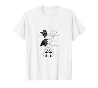 Oso panda gigante Fusion Dance polar con espalda blanca fusionada Camiseta