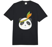 Oso Panda indígena con Tocado y Plumas Comfort Colors Adult Heavyweight T-Shirt