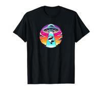 Oso panda secuestrado nave espacial extraterrestre secuestro del espacio exterior Camiseta