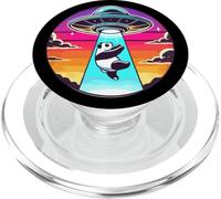 Oso panda secuestrado nave espacial extraterrestre secuestro del espacio exterior PopSockets PopGrip para MagSafe