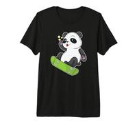 Oso Panda Skateboarding Camiseta Premium