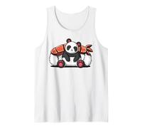 Oso Panda Sushi Animal Divertido Mujeres Niñas Niños Camiseta sin Mangas