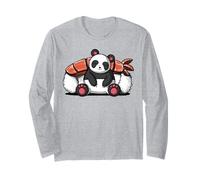 Oso Panda Sushi Animal Divertido Mujeres Niñas Niños Manga Larga