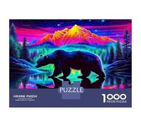 Oso Pardo 1000 Piezas Puzzle Premium Puzzle Clásico, Cartón Top - Antiestrés Total, Decoración De Pared Chula, Regalo Ideal para Mujeres, Hombres Y Mayores 70x50cm/1000pcs