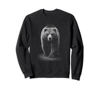 Oso Pardo Caminando hacia adelante en la Oscuridad Sudadera