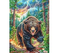 Oso Pardo del Bosque Puzzle 300 Piezas Papel Mayores Animales y Plantas Terapia Ocupacional Alivio Estrés Tiempo Libre En Casa Regalo Original 300 PCS