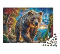 Oso Pardo Europeo Rompecabezas 1000 Piezas para Adultos Niño Puzzle De Papel Ecológico, Puzzle De Juguete para Regalo, 70x50cm/1000pcs