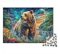 Oso Pardo Europeo Rompecabezas 1000 Piezas para Adultos Y Niños, Puzzle Entretenimiento Creativo En Familia 70x50cm/1000pcs