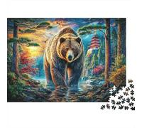 Oso Pardo Europeo Rompecabezas 1000 Piezas Puzzle para Adultos Y Niños - Juego Didáctico,Divertida Actividad para Toda La Familia 52x38cm/1000pcs
