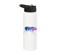 Oso Pardo Naturaleza Amante Alaska PNW Animal Stainless Steel Insulated Water Bottle