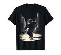 Oso Patinaje Dibujo Arquitectura Animales Motivo Obra De Arte Camiseta