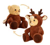 Oso Peluche Disfraz de Alce Osito Disfrazado 25 CM BRUBIES Osos Coleccionable