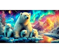 Oso Polar 1000 Piezas Puzzle para Toda la Familia Regalo para Mujeres y Hombres Papel Reciclado Desafío de Juego Educativo Juego desafiante 38x26cm/1000pcs