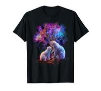 Oso Polar Blanco en el Espacio Camiseta