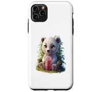 Oso Polar Hombre Mujer Boba Tea Kawaii Bubble Tea Polar Bear Carcasa para iPhone 11 Pro MAX