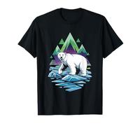 Oso Polar Iceberg Aurora Boreal Camiseta