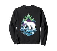 Oso Polar Iceberg Aurora Boreal Sudadera