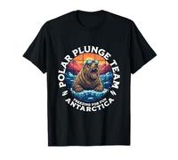 Oso Polar Plunge Hielo Salto Divertido Antártida Polar Plunge Camiseta