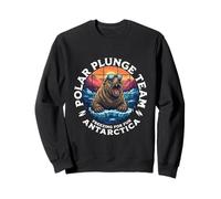 Oso Polar Plunge Hielo Salto Divertido Antártida Polar Plunge Sudadera