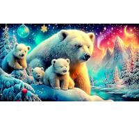 Oso Polar Puzzle 1000 Piezas, Rompecabezas para Adultos, Rompecabezas imposable, Rompecabezas Juego de Habilidad para Toda la Familia, Rompecabezas para Adultos, Rompecabezas 75x50cm/1000pcs