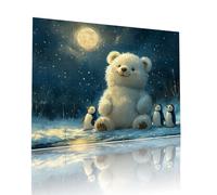 Oso Polar Puzzle Adultos 1000 Piezas Desafiando lo Imposible Rompecabezas Pingüino Jigsaw Puzzles Adecuado para Adultos y a Partir de 7 AñOs Niños para Entretener o Decoración y Regalos 50x75cm t-10