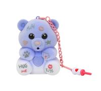 Oso Púrpura Love & Tell,Osito Interactivo Grabable,Juguete Interactivo Apto para Niños a Partir de 3 Años,Peluche Parlante, Llavero de Osito de Peluche con Chupete y Llavero