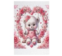 Oso Puzzle Niños 1000 Puzzles de Madera - Kit DIY Relax Juegos para Adolescentes y Adultos Regalos (78 × 53 cm)