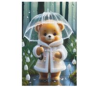 Oso Puzzles De 1000 Piezas, Puzzle para Adultos de Madera, Juego De Habilidad Toda La Familia (78×53cm)