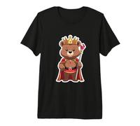Oso Real con Corona Camiseta Premium
