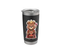 Oso Real con Corona Vaso térmico de acero inoxidable de doble pared
