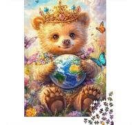 Oso Real Fantasía Puzzle de 1000 Piezas Puzzle para Adultos Papel Escena mágica Puzzle para Toda la Familia relajación decoración Regalo 52x38cm/1000pcs