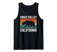 Oso Retro de Grass Valley California Vintage 530 del Condado de Nevada Camiseta sin Mangas