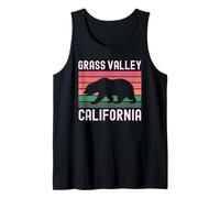 Oso Retro de Grass Valley California Vintage 530 del Condado de Nevada Camiseta sin Mangas