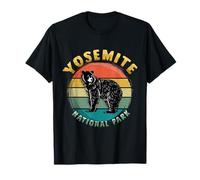 Oso Retro del Parque Nacional Yosemite California State Camiseta