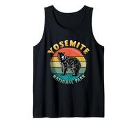 Oso Retro del Parque Nacional Yosemite California State Camiseta sin Mangas