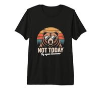 Oso Retro Not Today Try Again Tomorrow Camiseta Premium