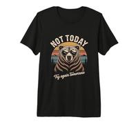 Oso Retro Not Today Try Again Tomorrow Camiseta Premium