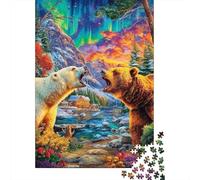Oso Rompecabezas 1000 Piezas,Puzzle Difícil para La Familia - Tiempo De Calidad Y Diversión 38x26cm/1000pcs