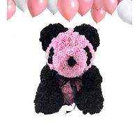 Oso Rosa para Novia,Oso Rosa,Oso Rosa para Mamá de su Hija | Oso Rosa Eterno de 9,84 Pulgadas decorativo para Mujer, Novia, Hija para San Valentín, Día de la Madre