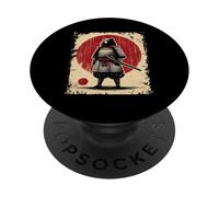Oso Samurai Japonés Guerrero Cultura Diseño Anime Japón PopSockets PopGrip Adhesivo