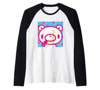 Oso sombrío The Naughty Grizzly Hot Pink Anime Halloween Camiseta Manga Raglan