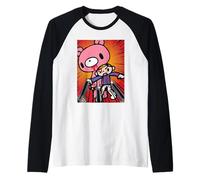 Oso sombrío Travieso Grizzly Gloomy & Pity Anime Halloween Camiseta Manga Raglan