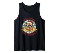 Oso Surfista Navideño - Welcome to California Diseño Camiseta sin Mangas