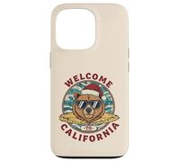 Oso Surfista Navideño - Welcome to California Diseño Carcasa para iPhone 13 Pro